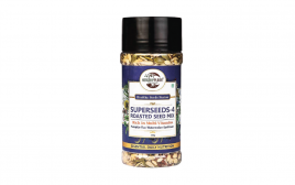 Healthy Planet Superseeds-4 Roasted Seed Mix Pumpkin-Flax-Watermelon-Sunflower  Plastic Bottle  250 grams